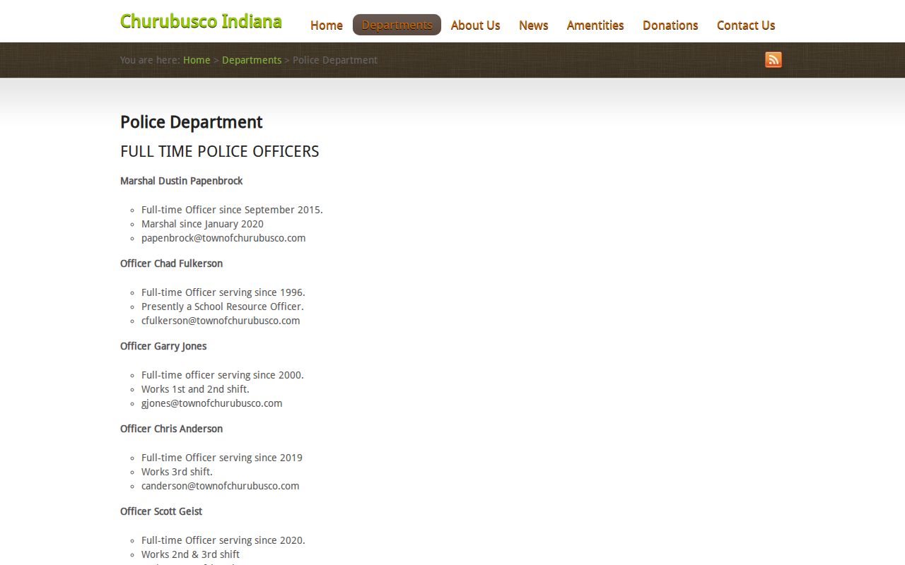 Churubusco court docket police ticket routing source