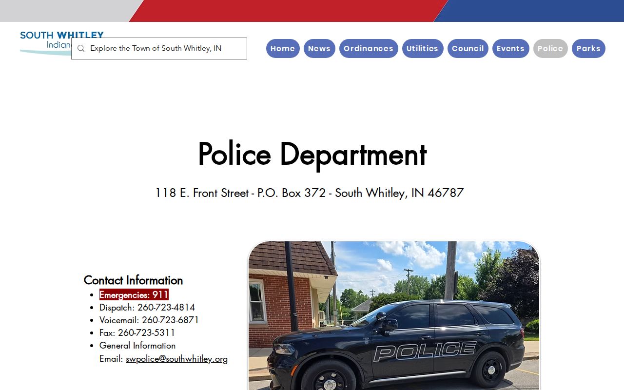 South Whitley court docket police citation routing source