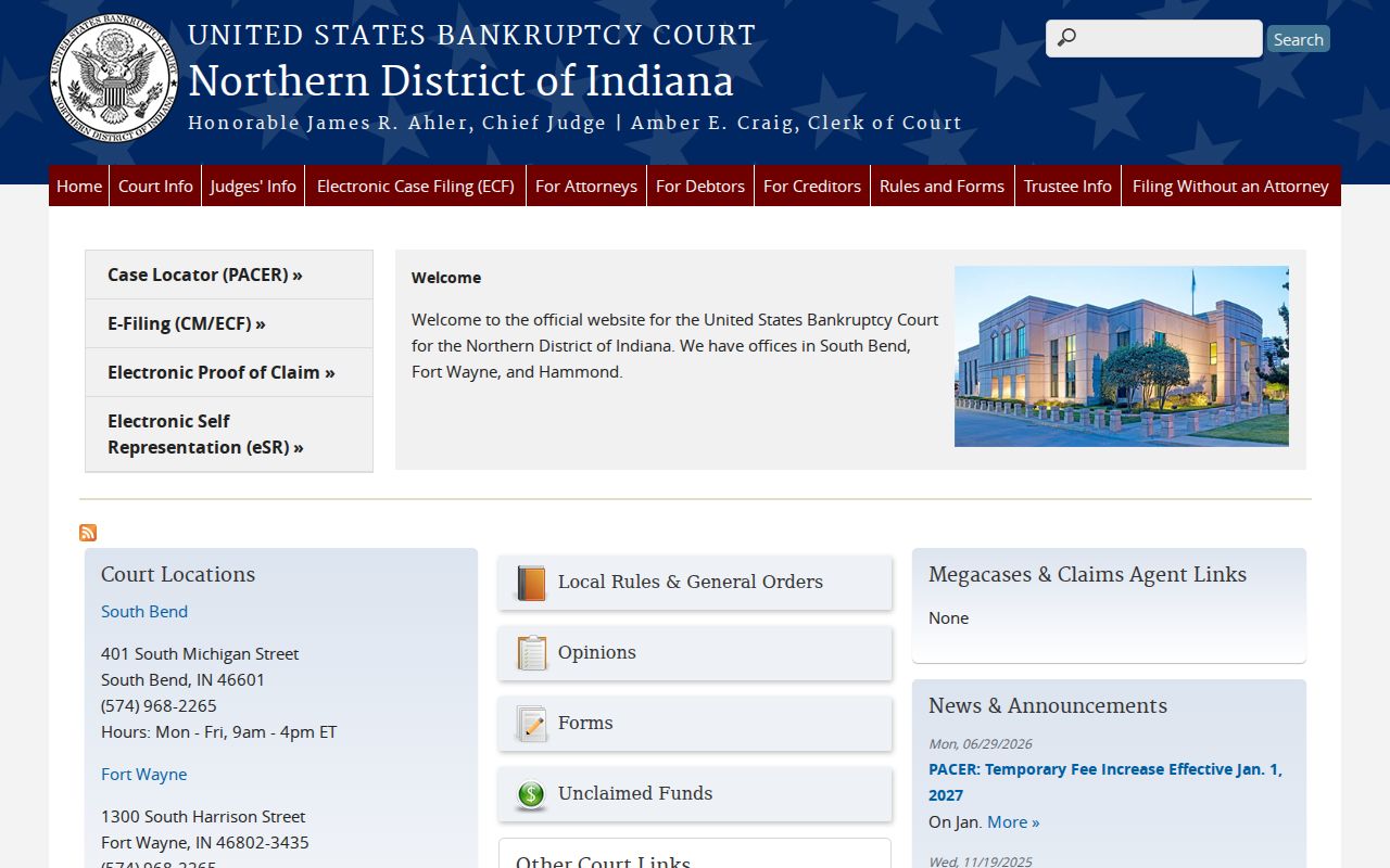 Whitley County civil docket federal bankruptcy court source